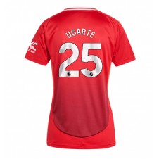 Manchester United Manuel Ugarte #25 Hjemmedrakt Kvinner 2024-25 Kortermet